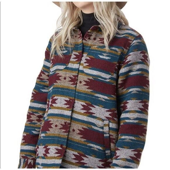 Stoic Aztec Western Print Shirt Jacket Shacket Women's Size XLarge - Picture 1 of 11